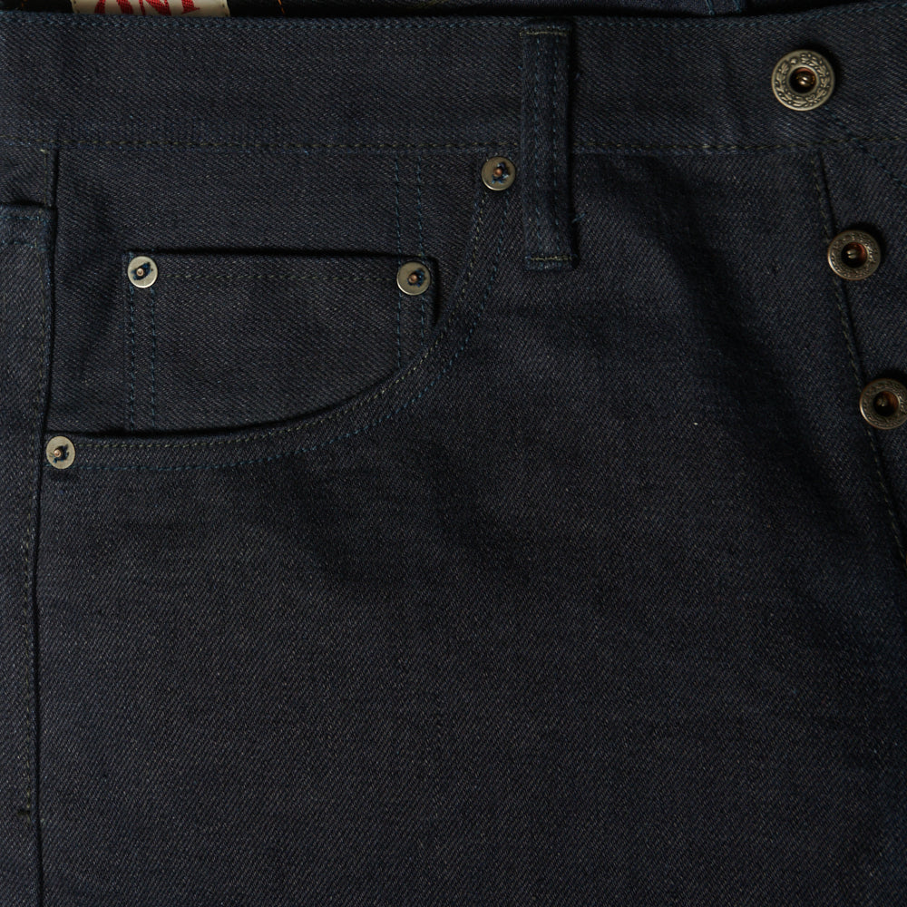ONI Denim 602 17oz Deep Indigo Regular Tapered Jean - Raw - Image 4