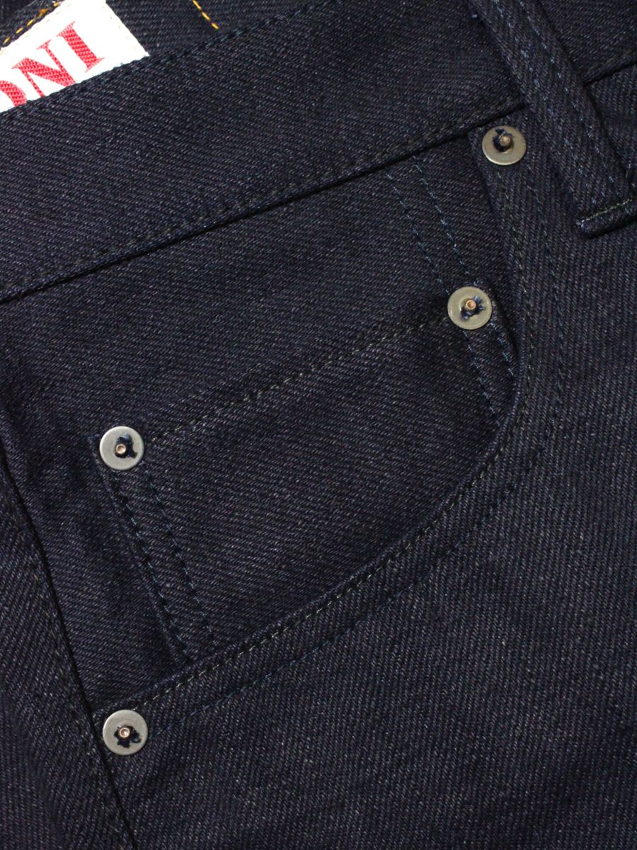 ONI Denim 602 17oz Deep Indigo Regular Tapered Jean - Raw - Image 7
