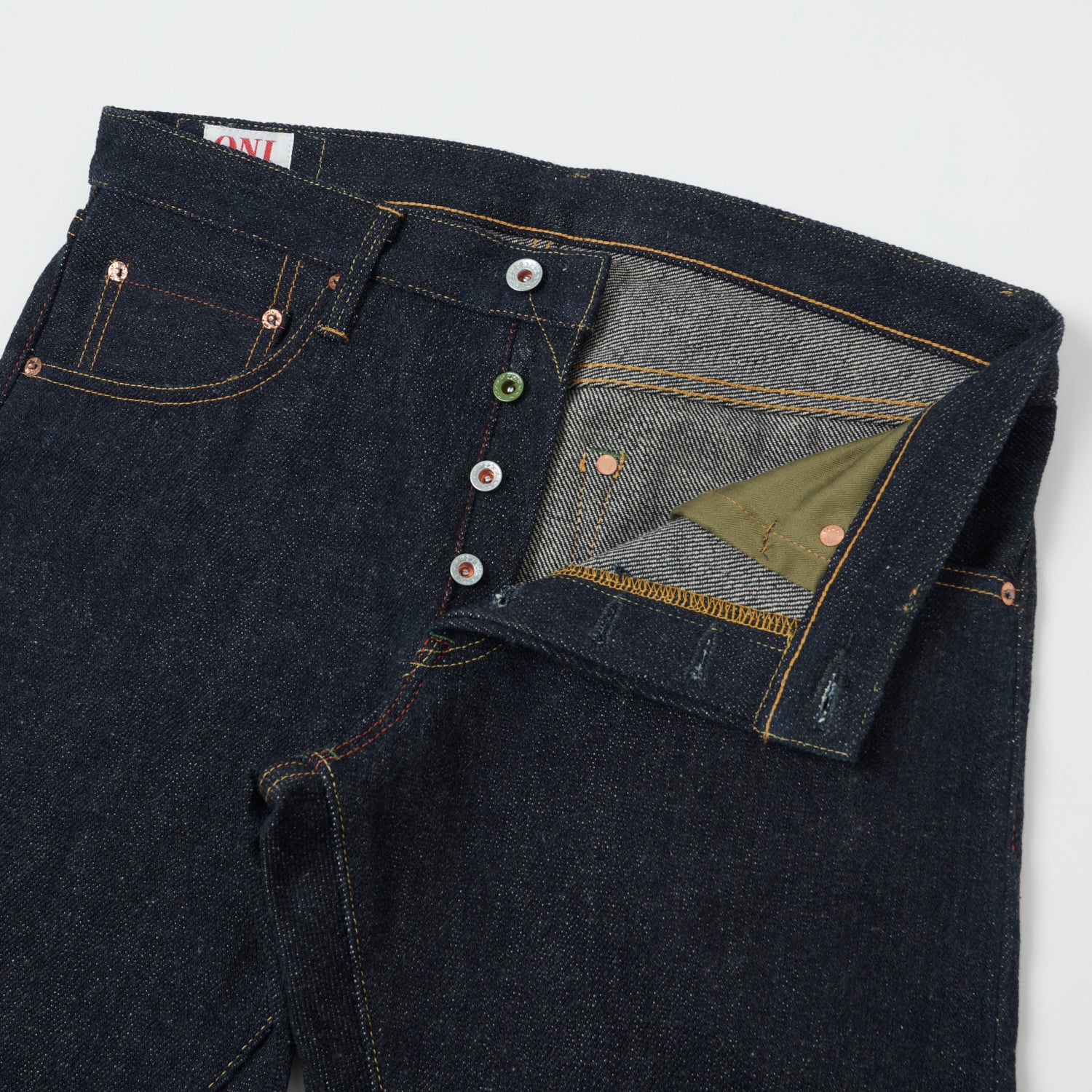 ONI Denim 602 Natural Indigo 22oz Regular Tapered Jean - Raw - Image 3