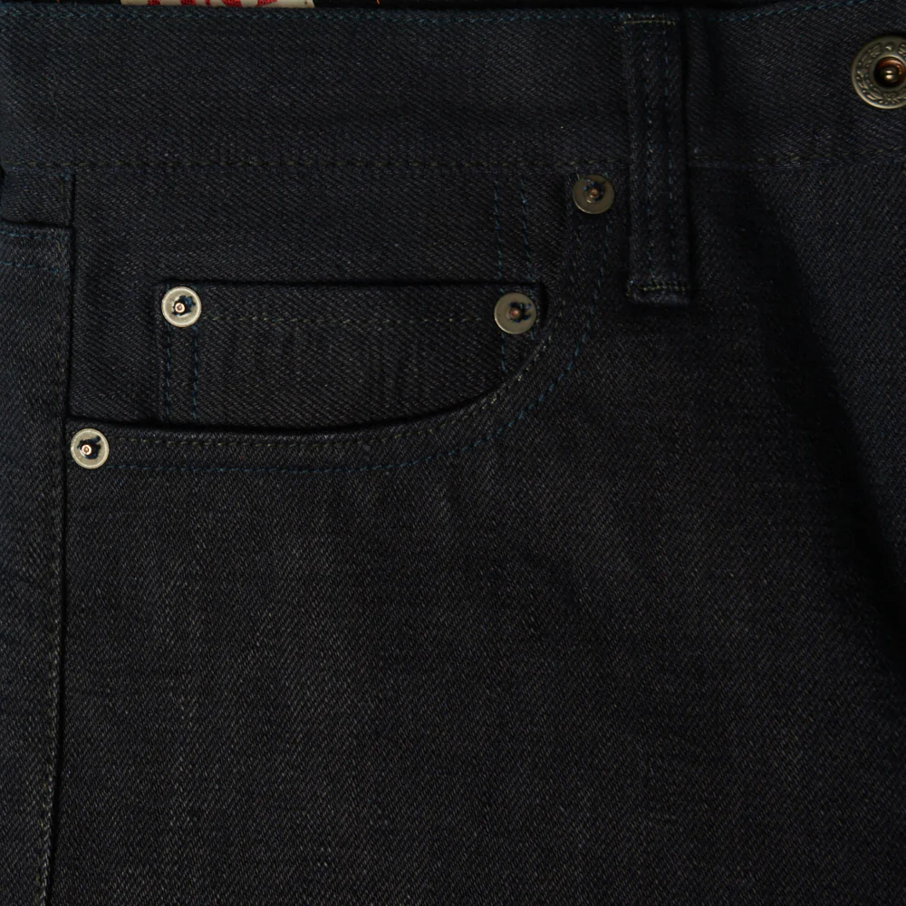 ONI Denim 606 17oz Deep Indigo Slim Tapered Jean - Raw - Image 4