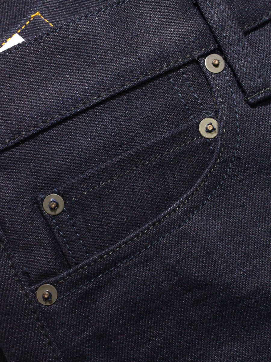 ONI Denim 606 17oz Deep Indigo Slim Tapered Jean - Raw - Image 7