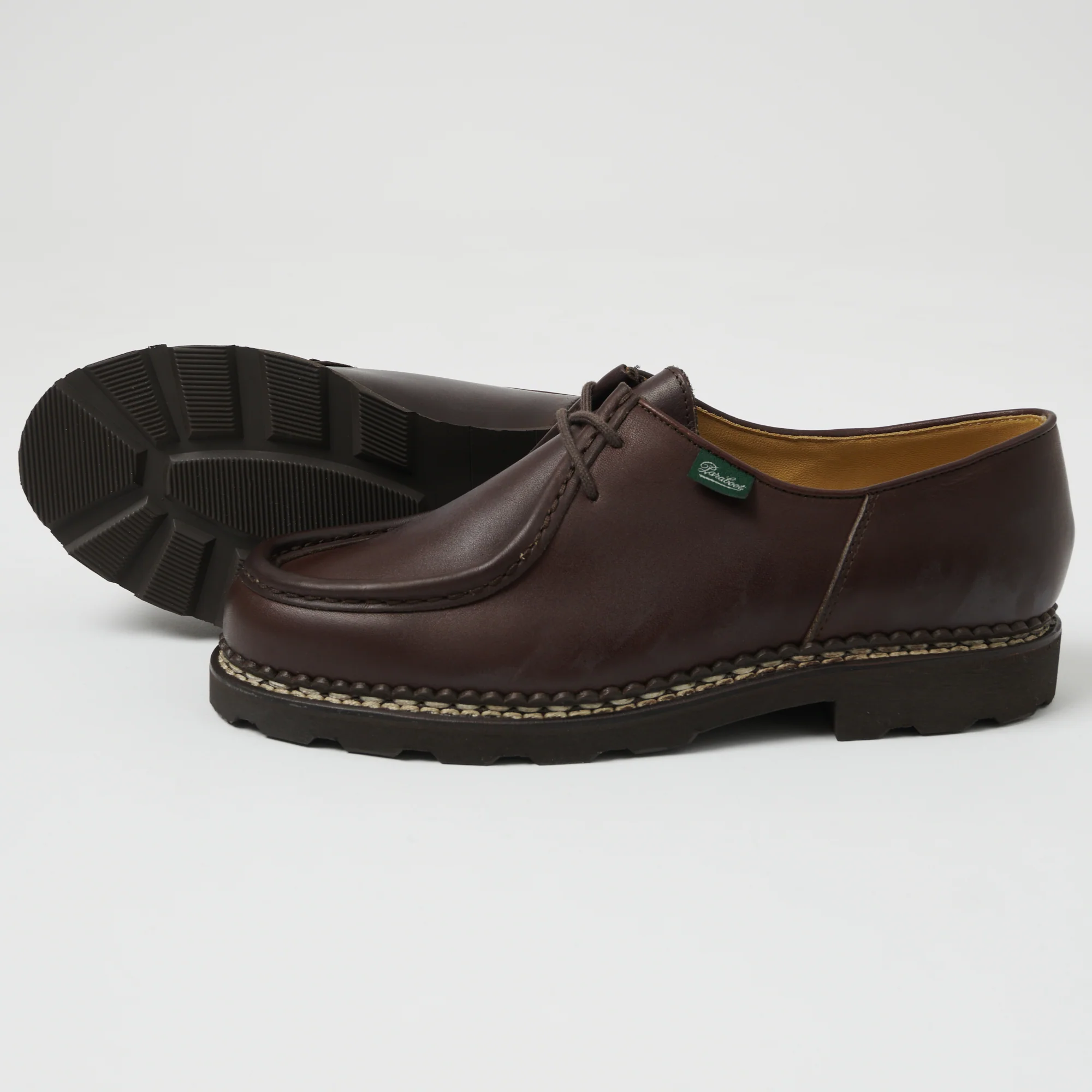 Paraboot Michael Marche Shoe - Brown Lisse Café - Image 3