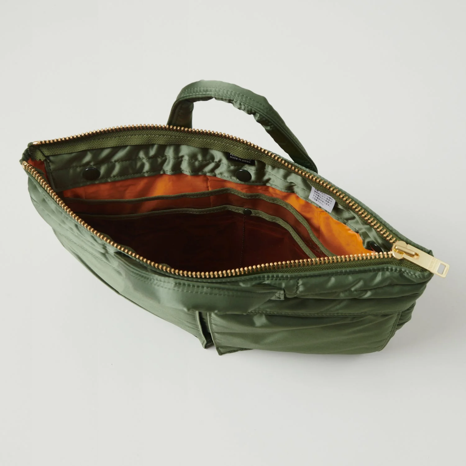 Porter-Yoshida & Co. Tanker Short Helmet Bag (S) - Sage Green - Image 3