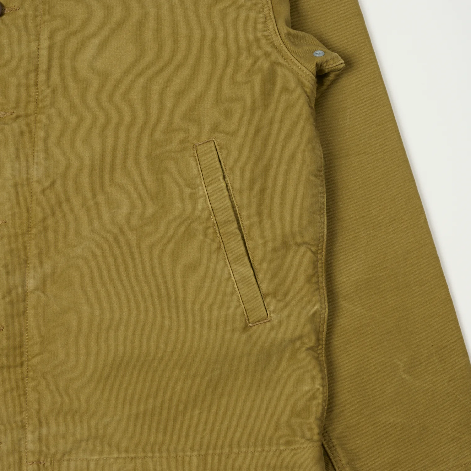RRL Corduroy-Collar Deck Jacket - Khaki - Image 3