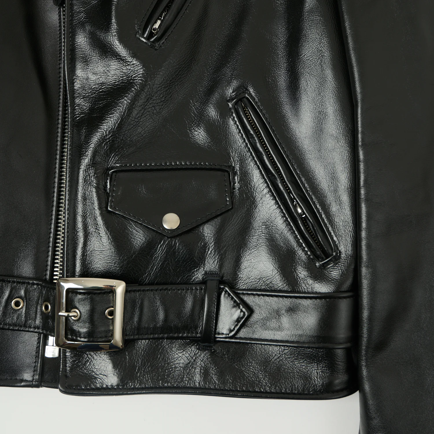 Schott NYC 'Perfecto' Horsehide Leather Motorcycle Jacket - Black - Image 5