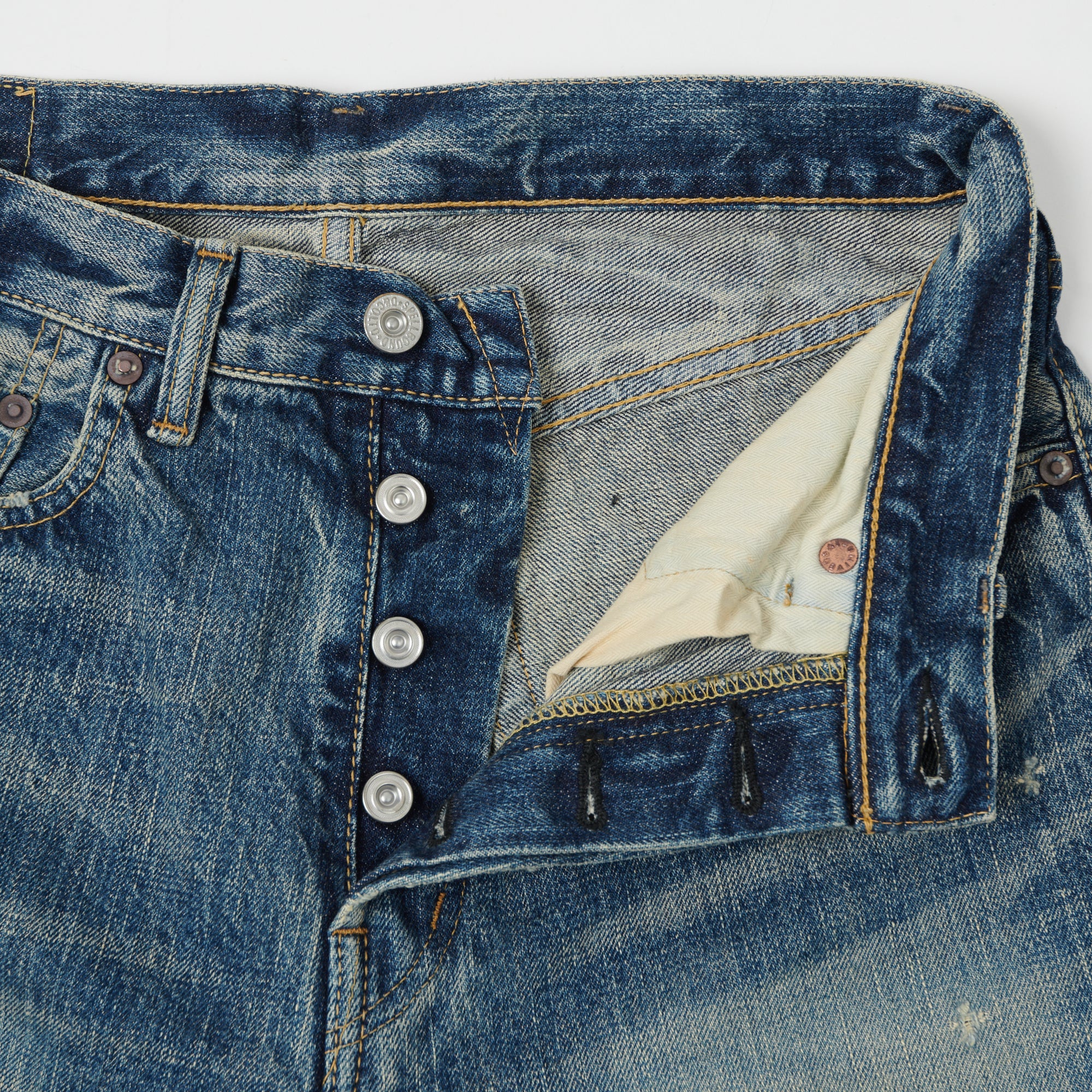 Spellbound 713B 13.5oz Extra Wide Tapered Jean - Blast Wash - Image 3