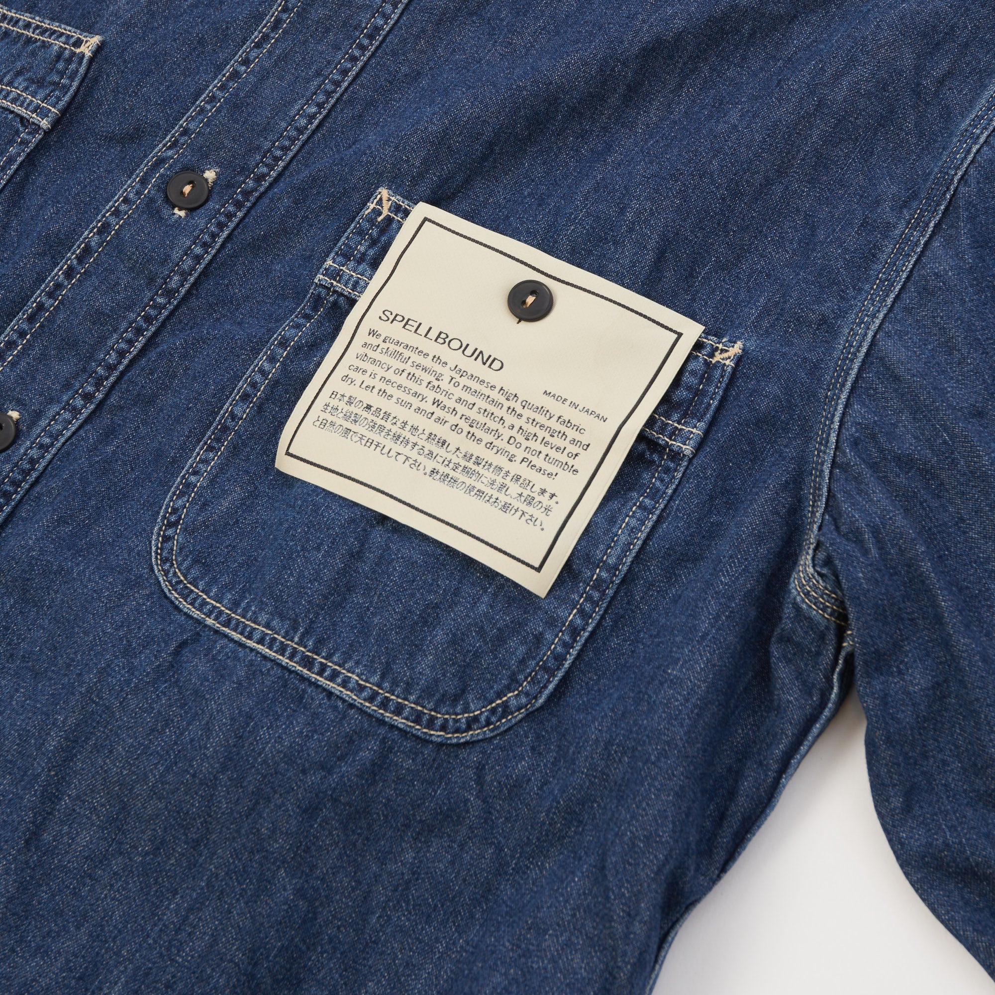 Spellbound Denim Work Shirt - Mid Wash - Image 4