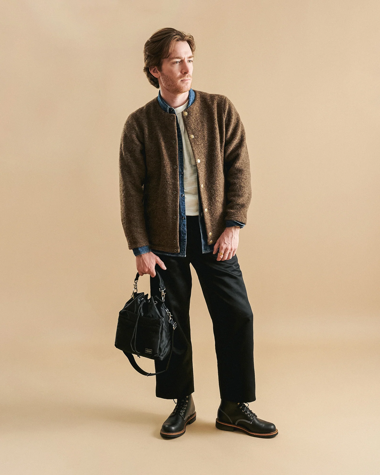 Spellbound Denim Work Shirt - Mid Wash - Image 6