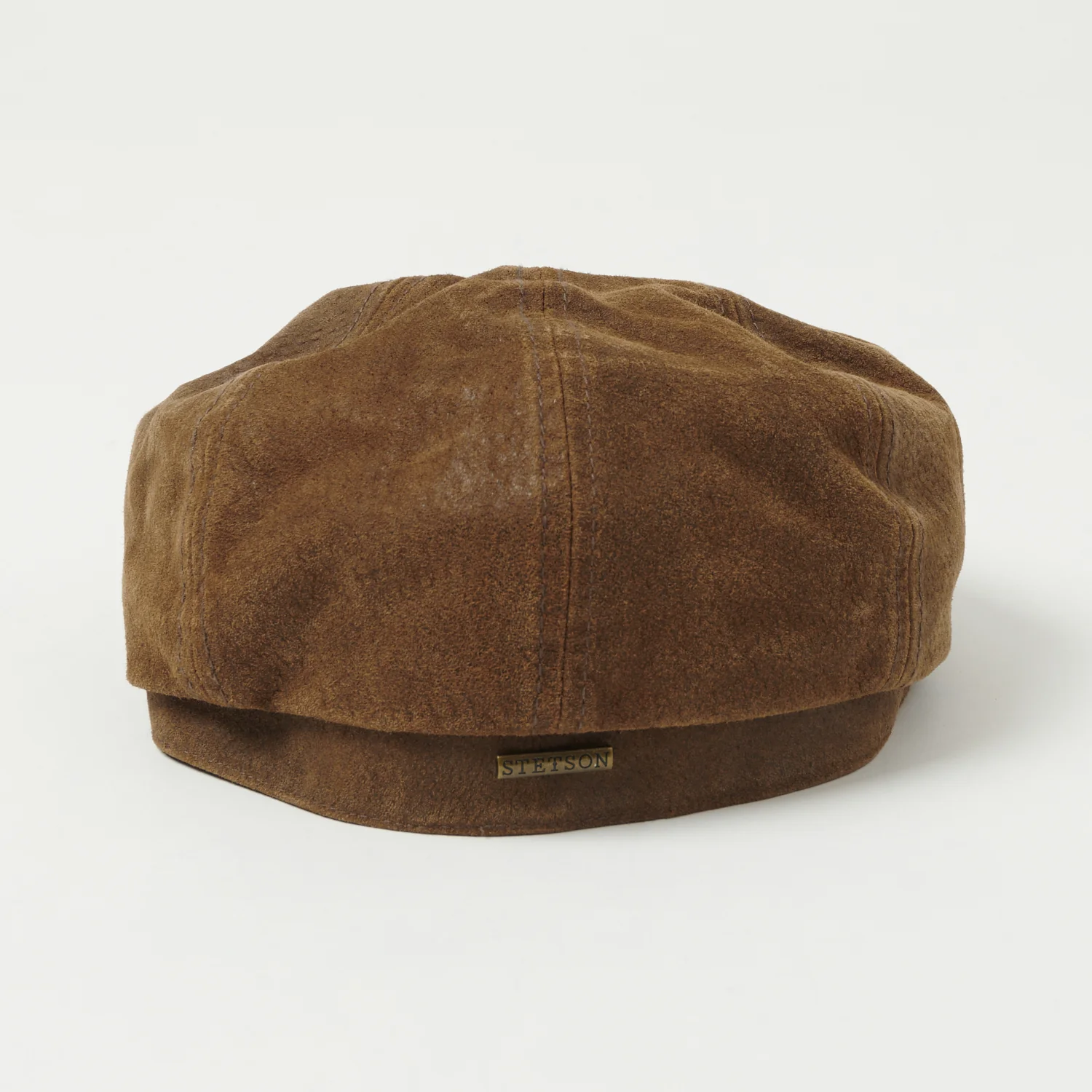 Stetson Hatteras Burney Pigskin Flat Cap - Tan - Image 3