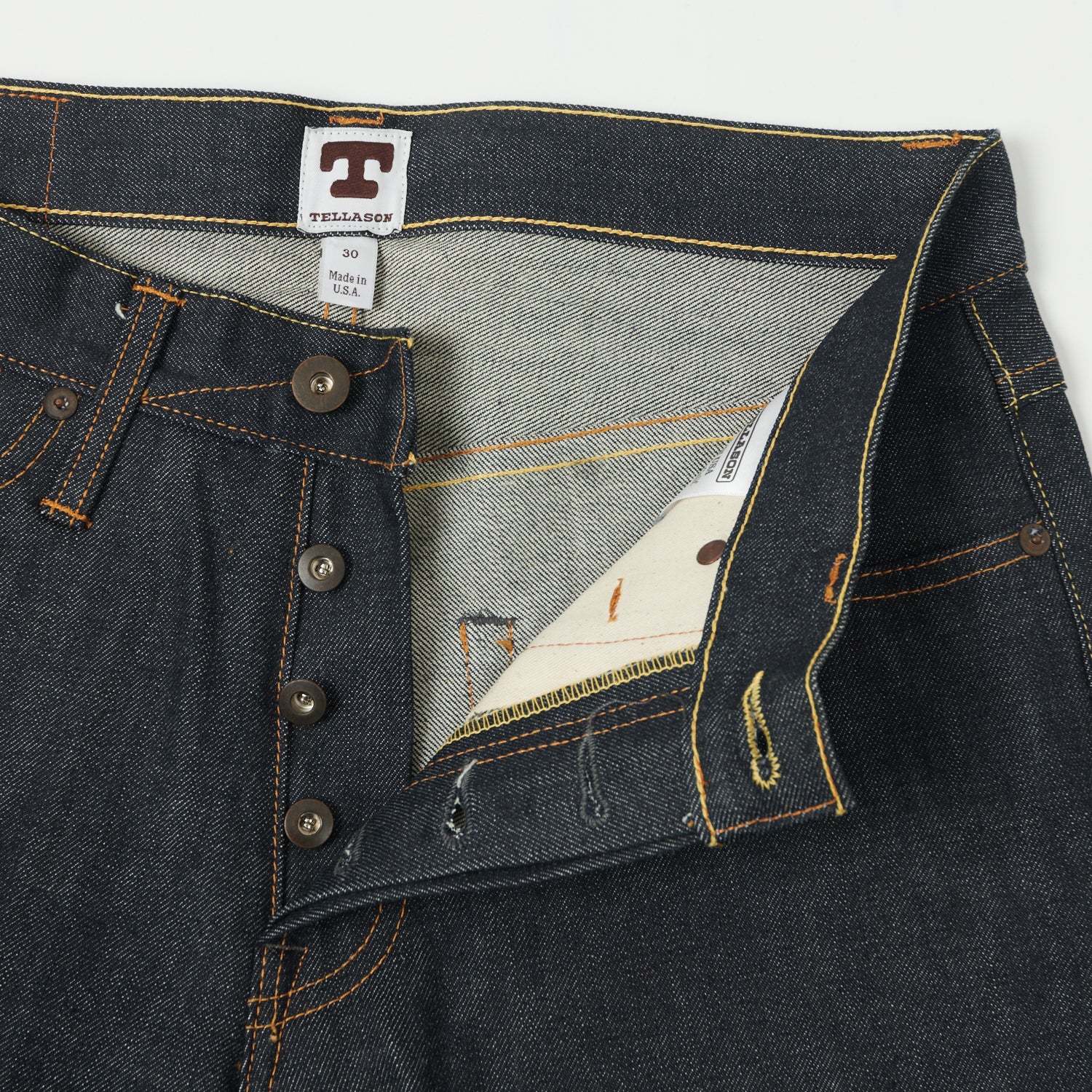Tellason Gustave 12.5oz Slim Tapered Jean - Cone Mills - Image 4
