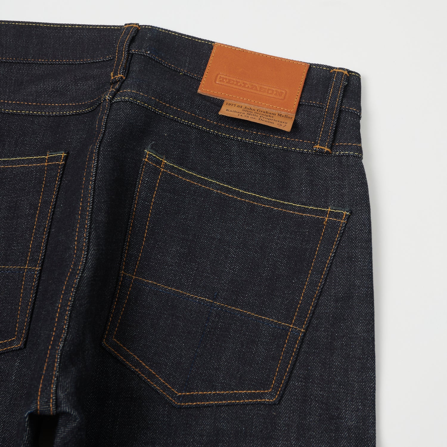 Tellason John Graham Mellor 14.75oz Slim Straight Jean - Cone Mills - Image 4