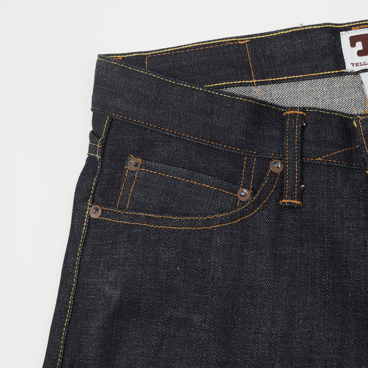 Tellason Ladbroke Grove 14.75oz Slim Tapered Jean - Cone Mills - Image 5