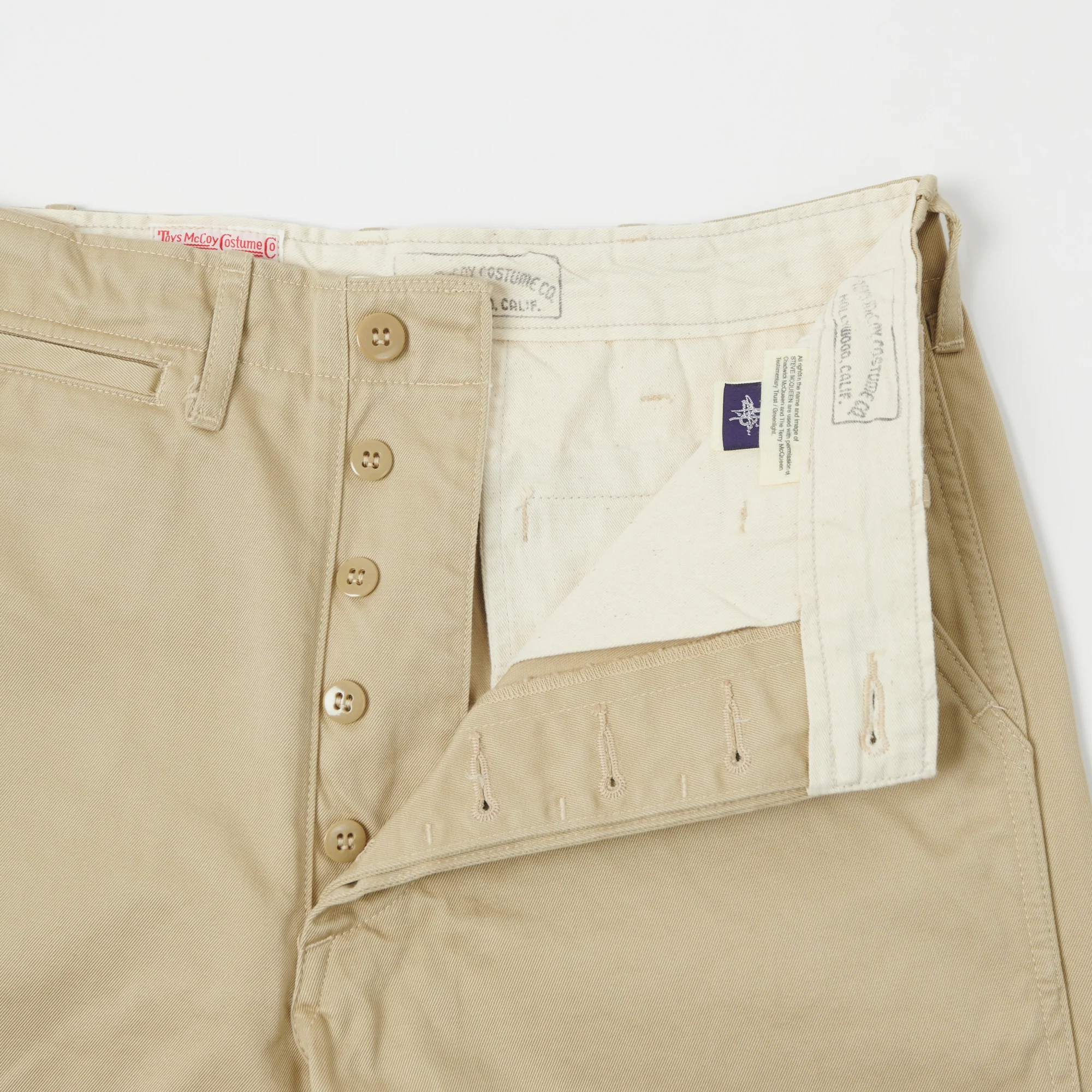 TOYS McCOY V. Hilts 'Steve McQueen' Chinos - Khaki - Image 3