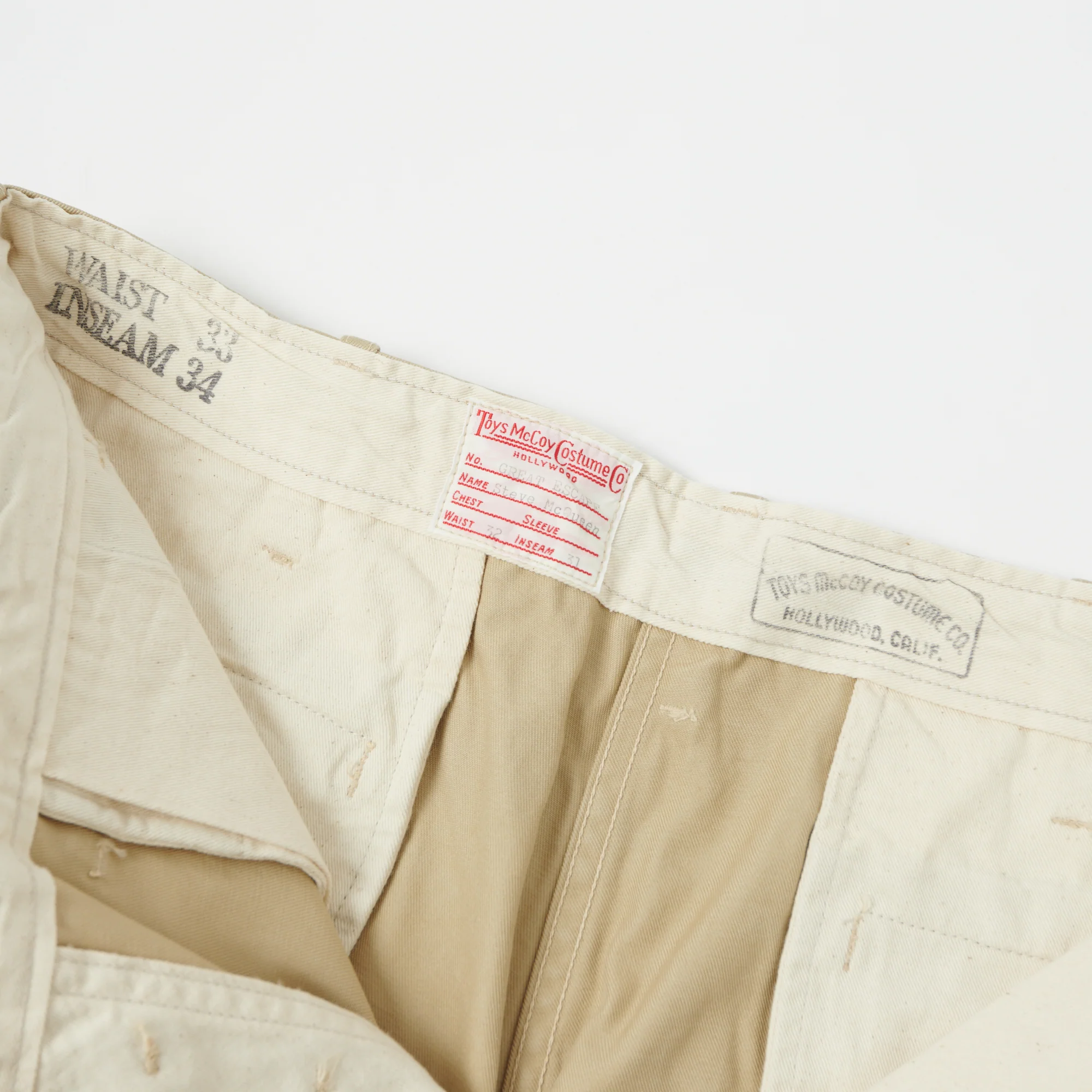 TOYS McCOY V. Hilts 'Steve McQueen' Chinos - Khaki - Image 5
