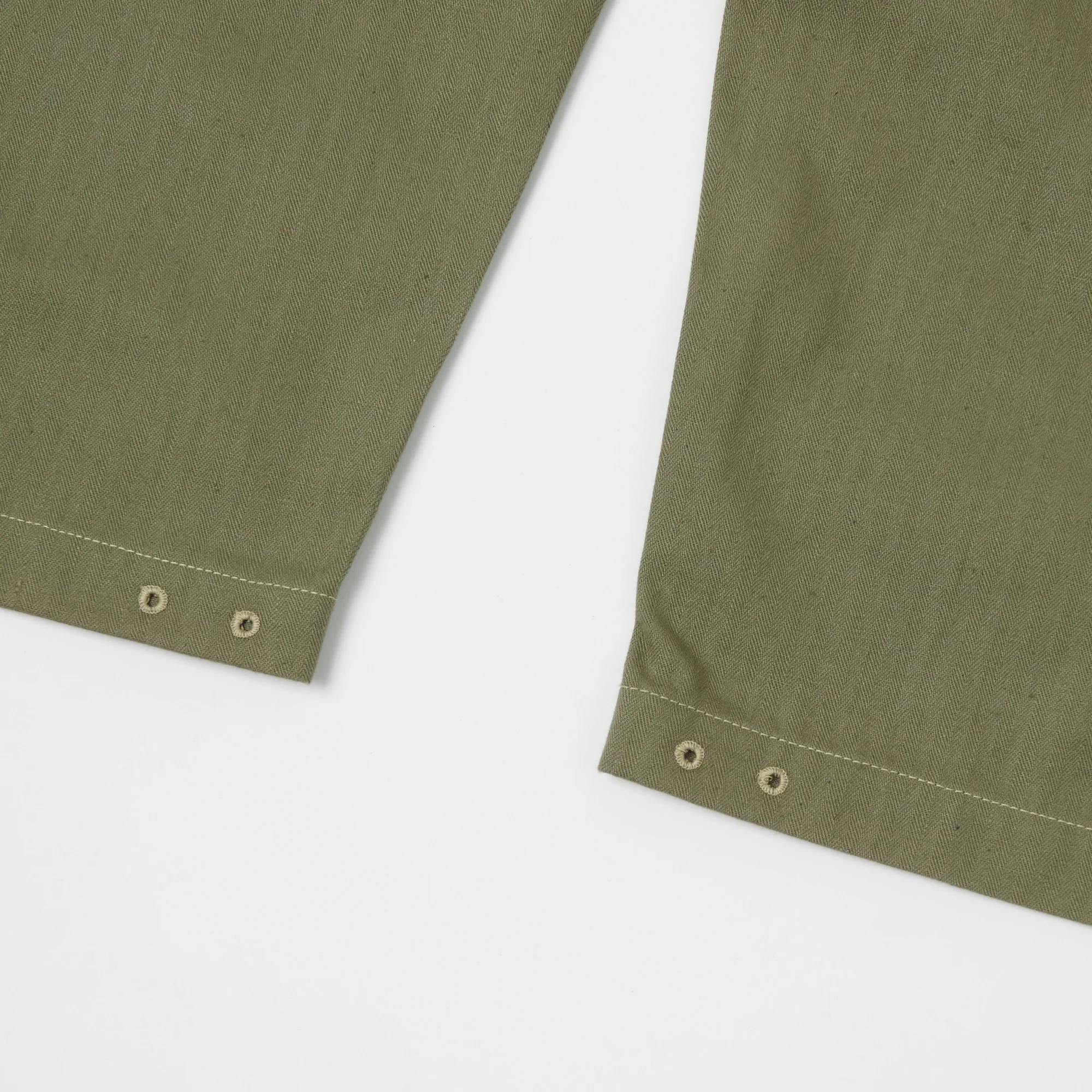 Warehouse & Co 1097 U.S.M.C. Herringbone Twill Monkey Pant - Olive Drab - Image 4