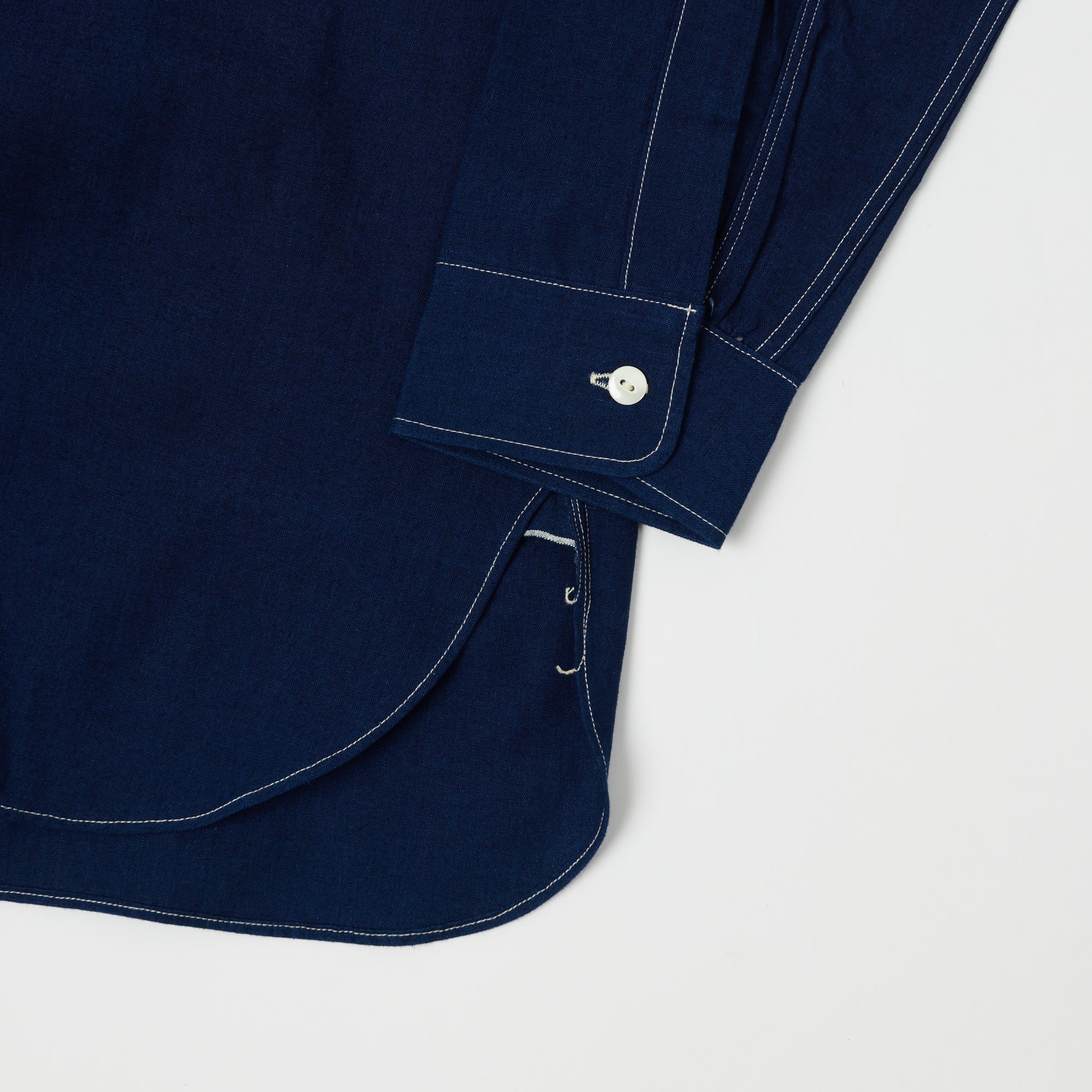 Warehouse & Co 3017 Duck Digger Engineer Chambray Shirt - Indigo - Image 4