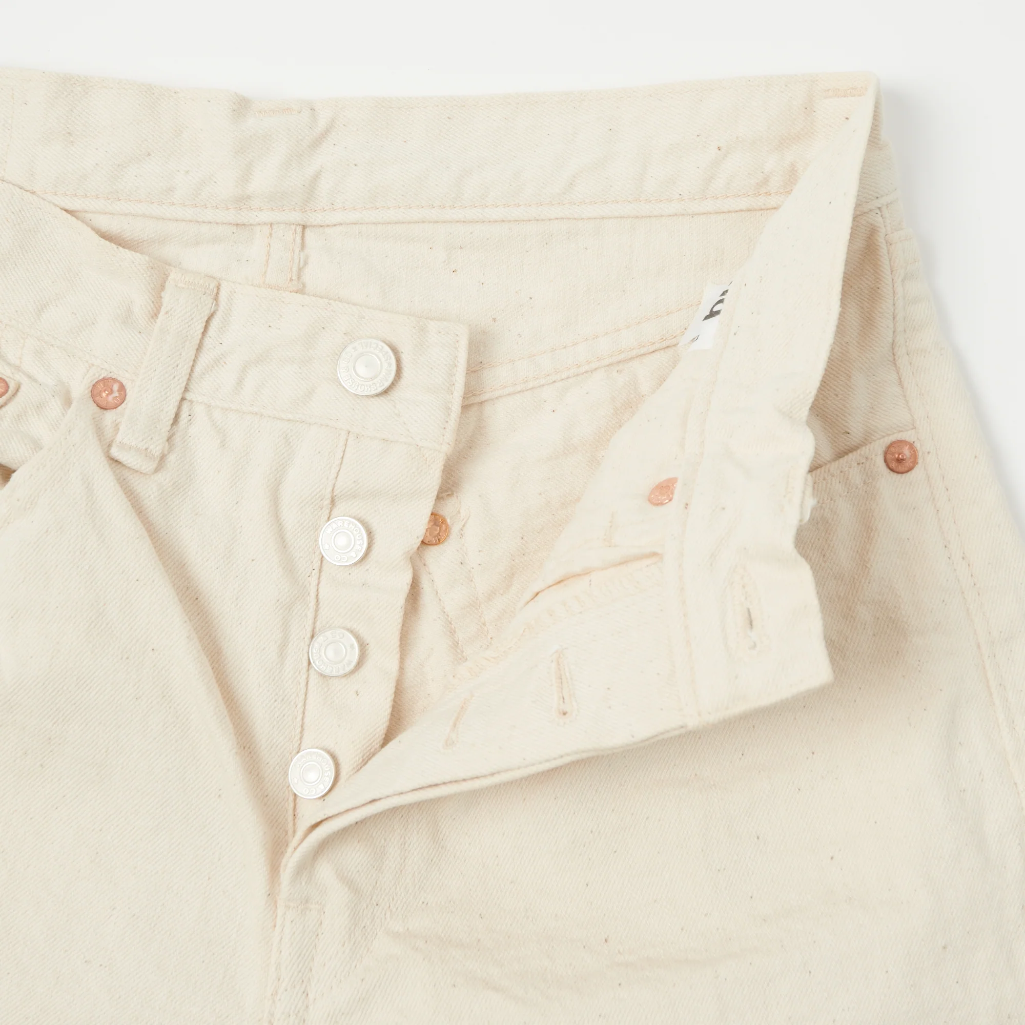 Warehouse & Co 900XX 13.5oz Slim Tapered Jean - Ecru - Image 3