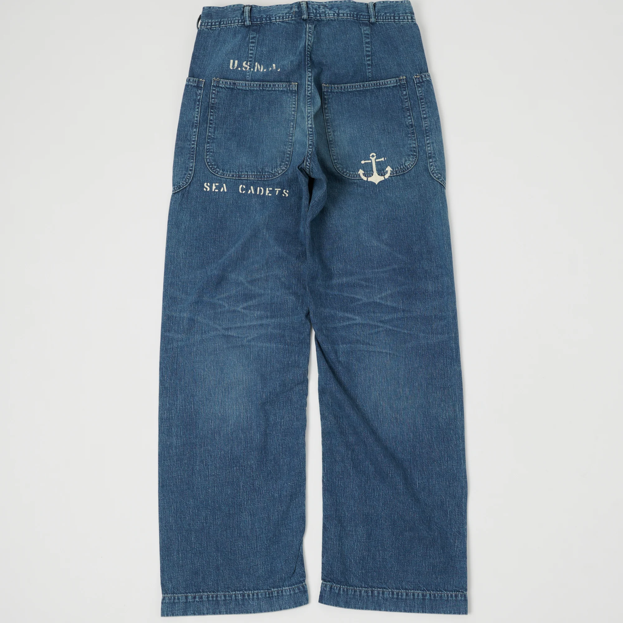 Warehouse & Co U.S. Navy Denim Seaman's Pant - Heavy Wash - Image 3