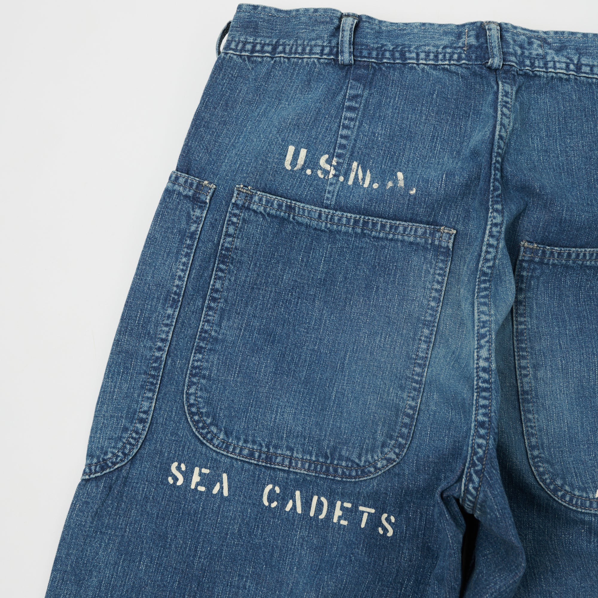 Warehouse & Co U.S. Navy Denim Seaman's Pant - Heavy Wash - Image 4