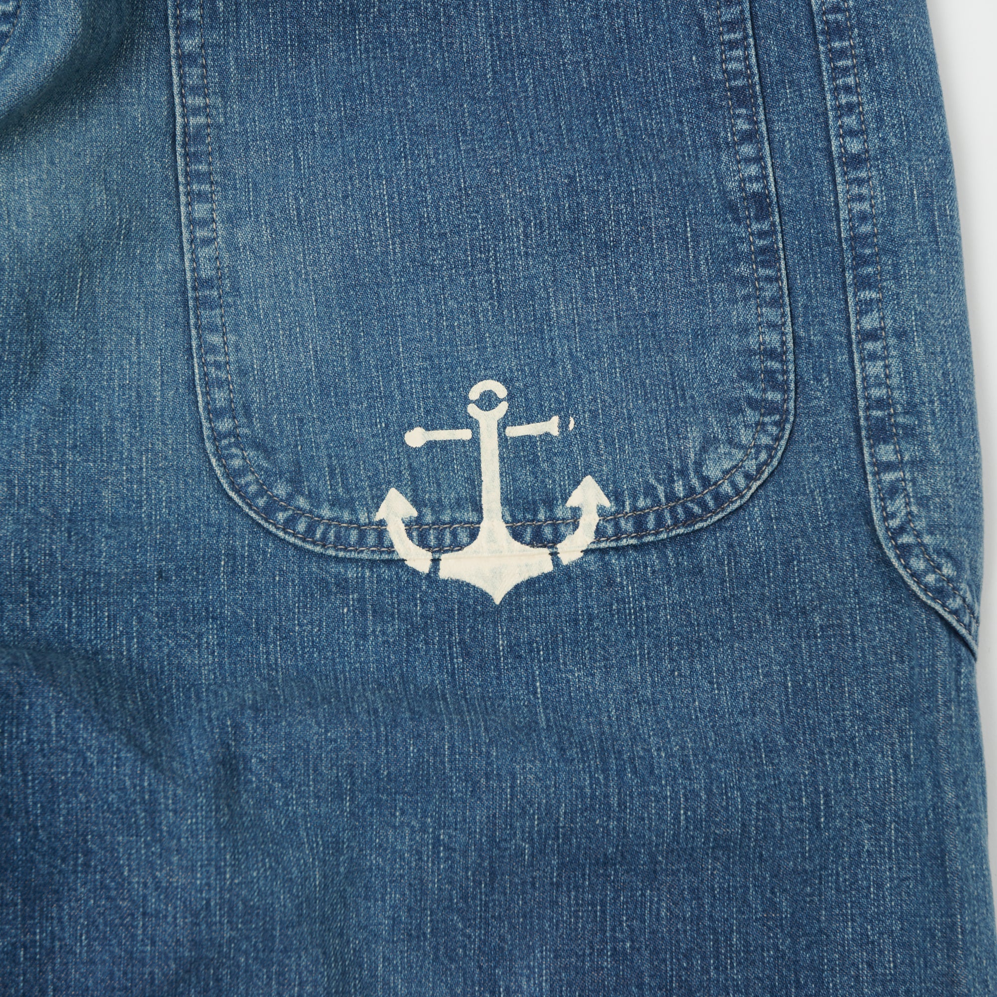 Warehouse & Co U.S. Navy Denim Seaman's Pant - Heavy Wash - Image 5